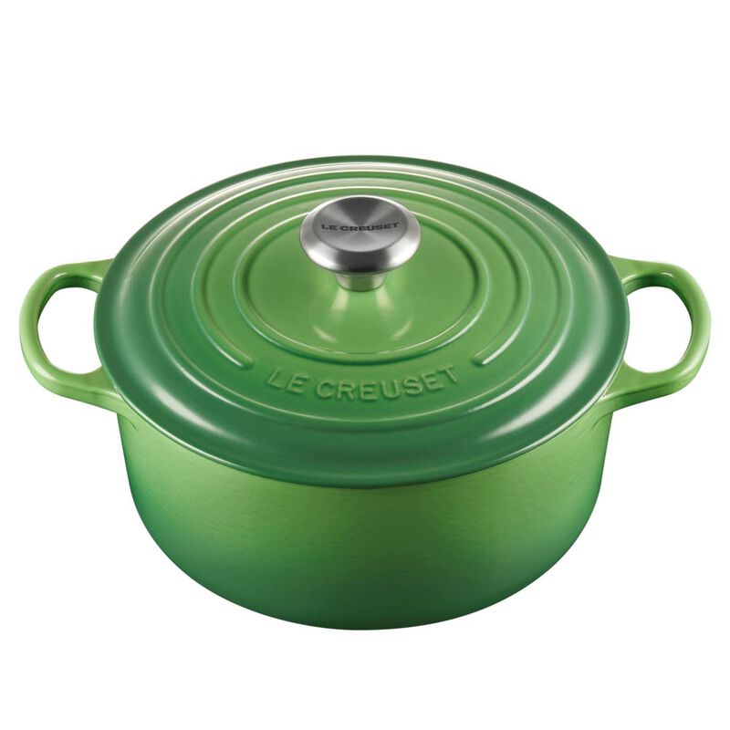 Le Creuset Signature Round Casserole 24cm - Bamboo Green image number 1
